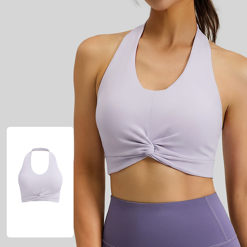 Sports Bra Racerback - New Women Halter Neck Sports Bra