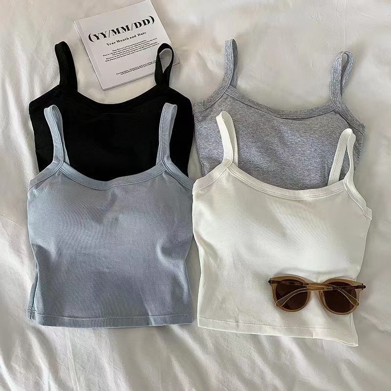 T Shirt Bra Seamless - Crop Top Women Sexy Sleeveless Tops