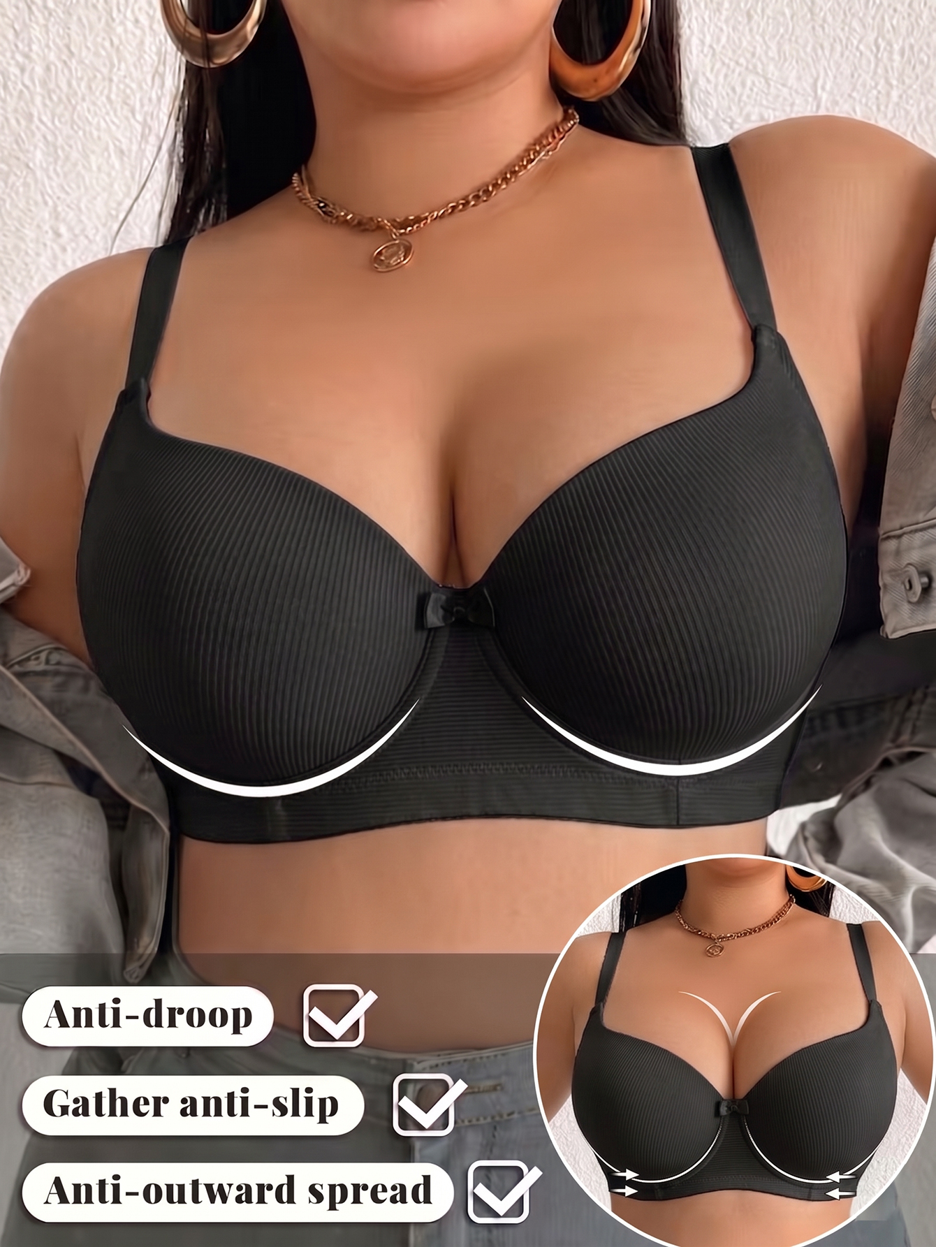 Plus Size Anti-Sagging Women B - Minimizer Bra Women review and price