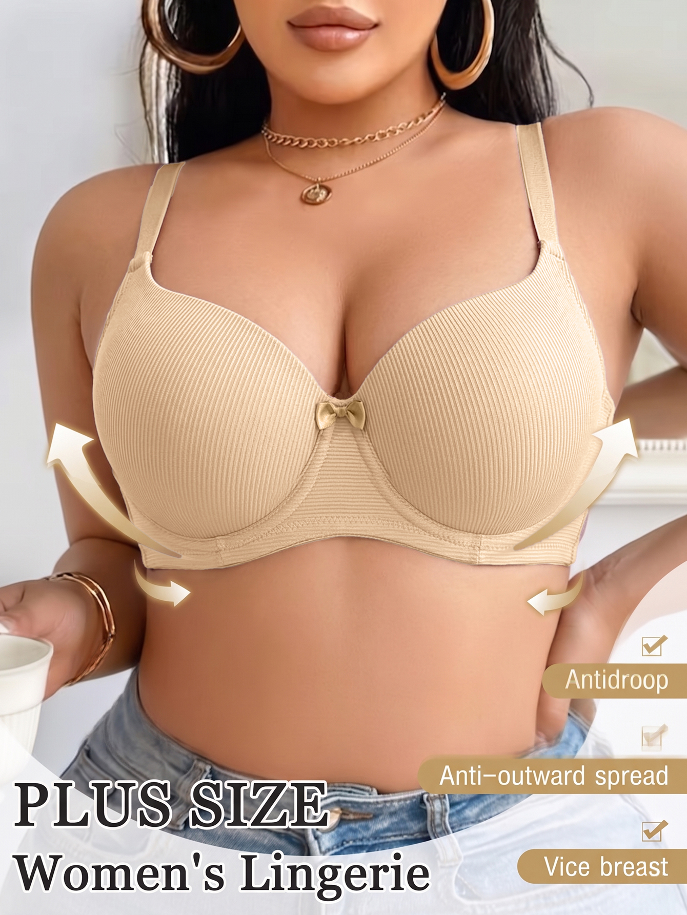 Plus Size Anti-Sagging Women B - Minimizer Bra Women review and price