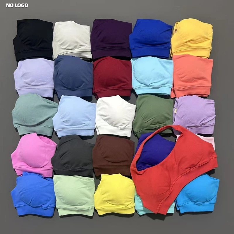 No Logo Sports Bra Women Seaml - Underwire Bra Padded review and price
