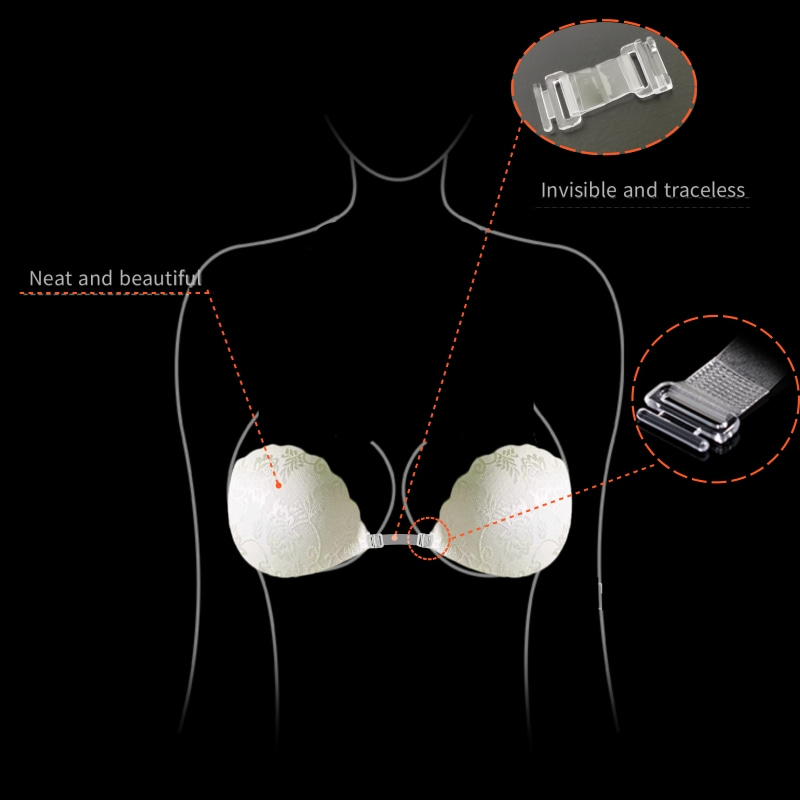 Lace Invisible Bra Backless St - Backless Bra Sticky review and price