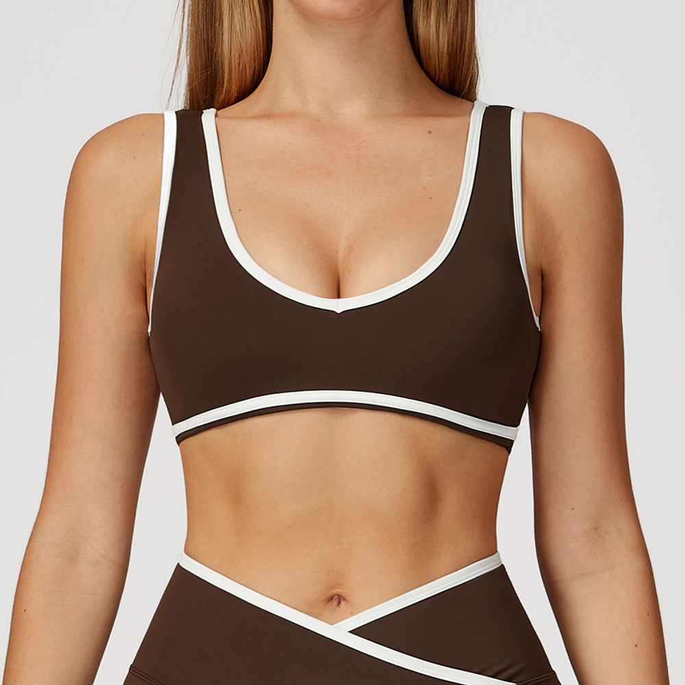 V-Neck Sports Bra Women Top Pu - Minimizer Bra Women review and price