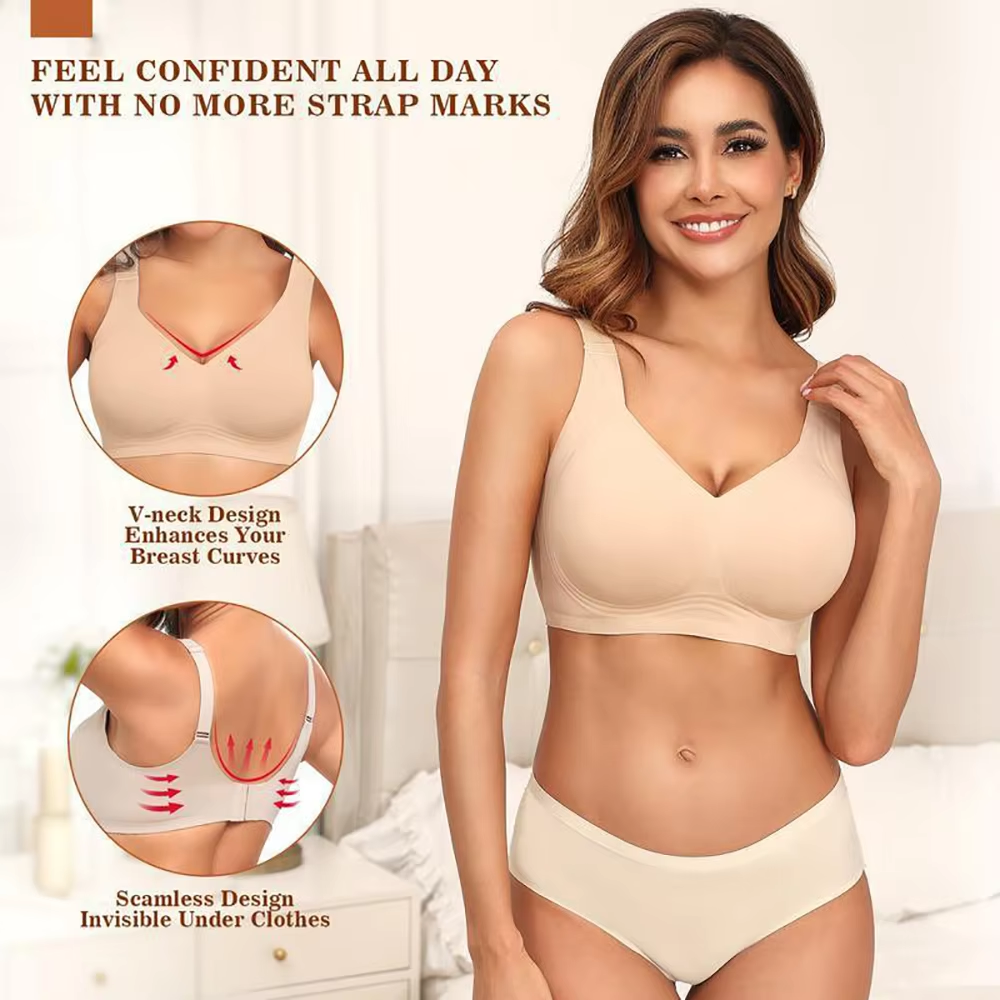 Women Seamless Wireless Suppor - T Shirt Bra Seamless review and price