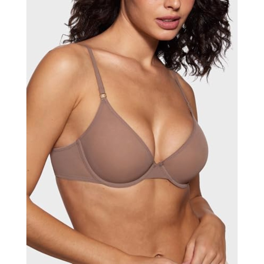 Women's Cosnufy Sheer Balconet - Demi Bra Balconette review and price