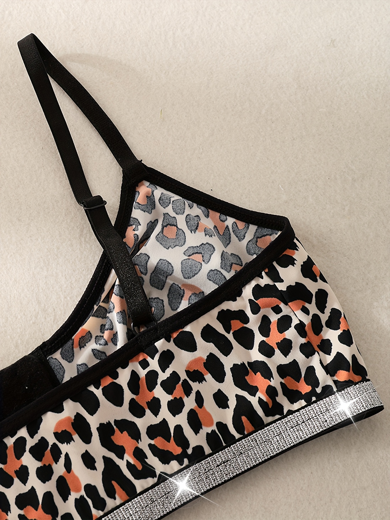 1pc Women's Leopard Print Wire - Wirefree Bra Comfort review and price