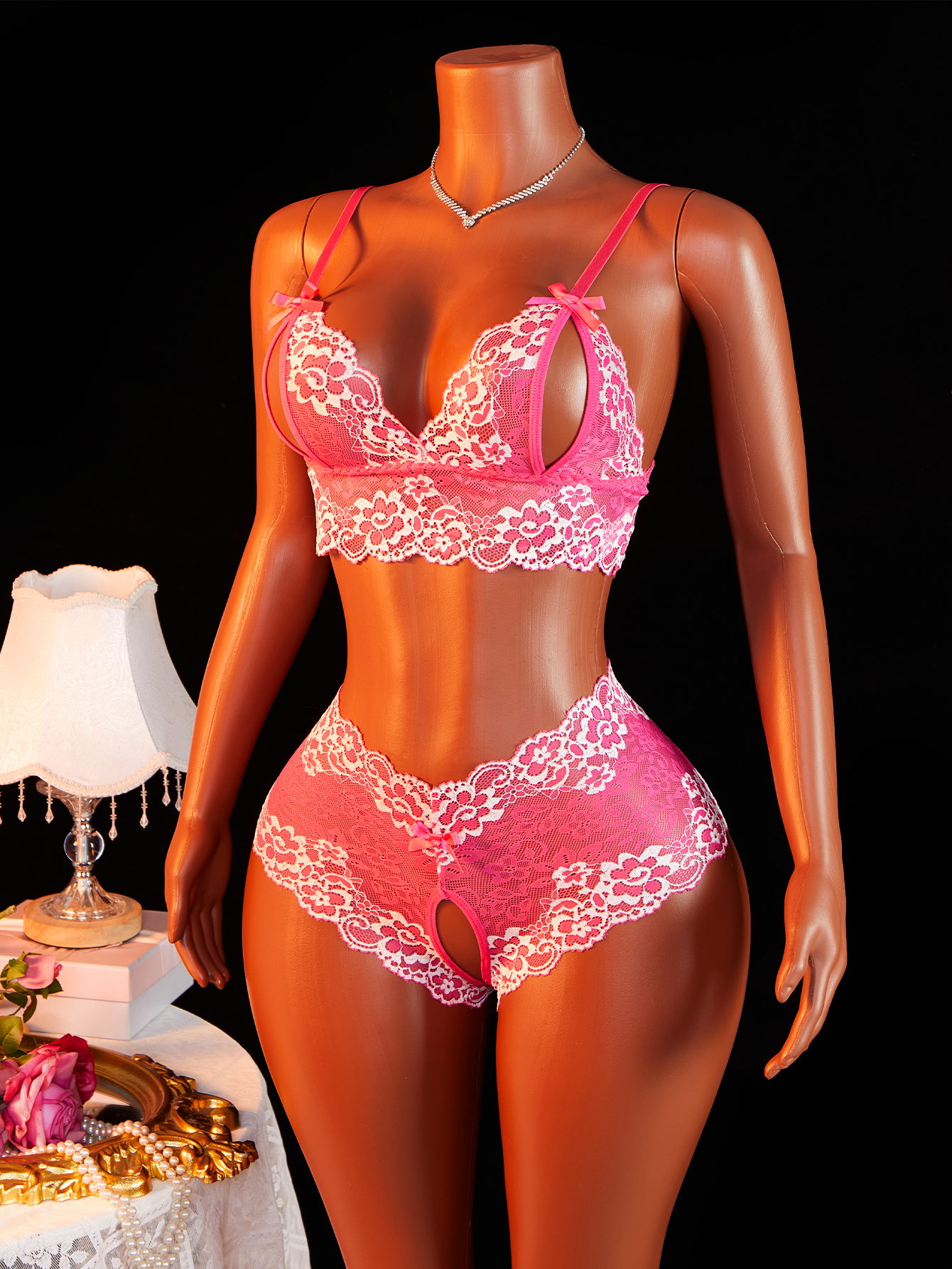 Women's Sexy Lingerie Set Slin - Sheer Bra Lace review and price