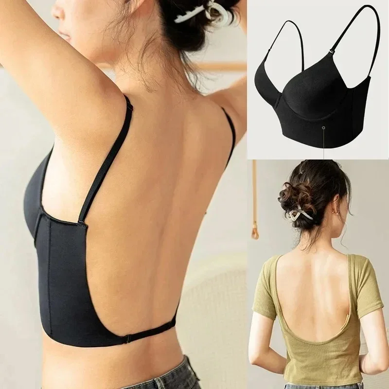 Women Invisible Bra Deep U Plu - Backless Bra Sticky review and price