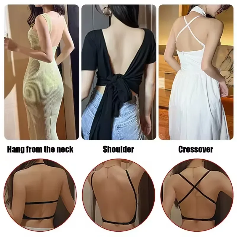 Women Invisible Bra Deep U Plu - Backless Bra Sticky review and price