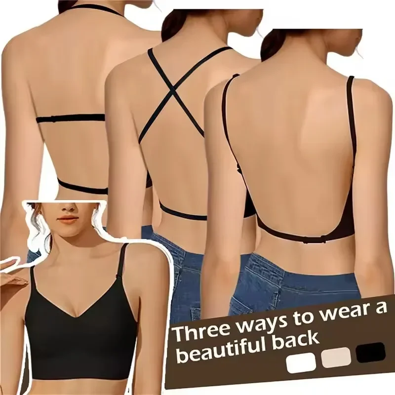 Women Invisible Bra Deep U Plu - Backless Bra Sticky review and price