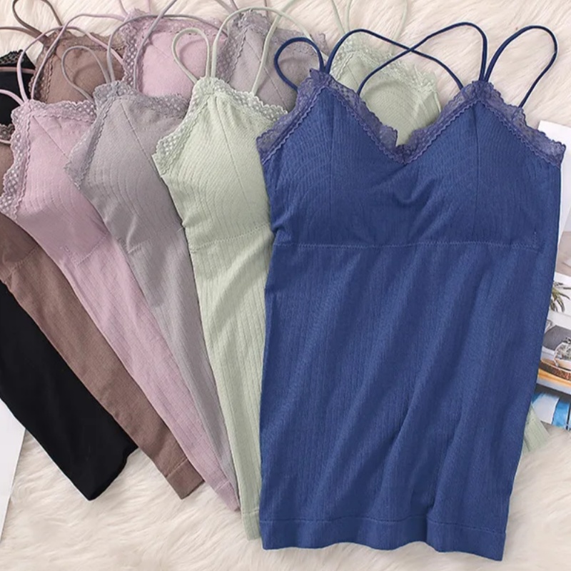 Women Padded Tank Top Seamless - T Shirt Bra Seamless review and price