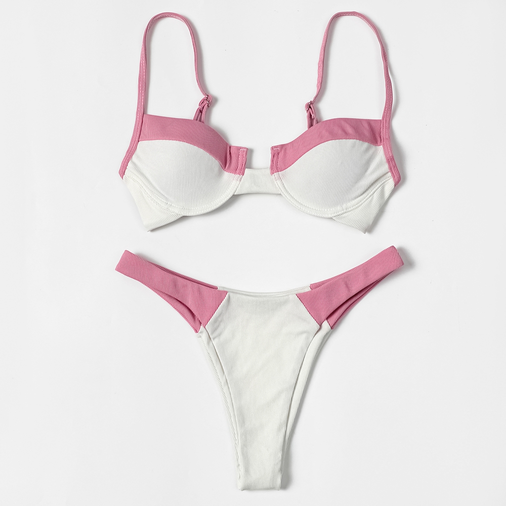 ZTVitality Ribbed Splicing Sex - Underwire Bra Padded review and price