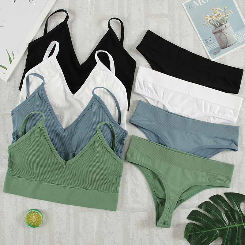 CHRLEISURE Women Underwear Set - T Shirt Bra Seamless review and price