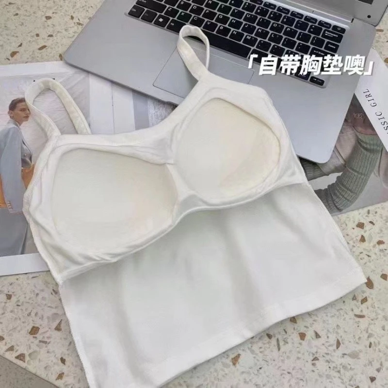 Crop Top Women Sexy Sleeveless - T Shirt Bra Seamless review and price